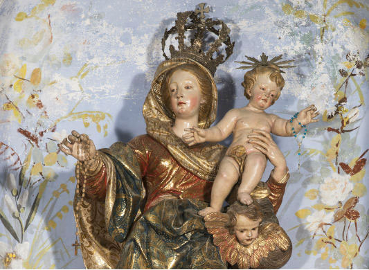 Madonna del rosario Maragliano